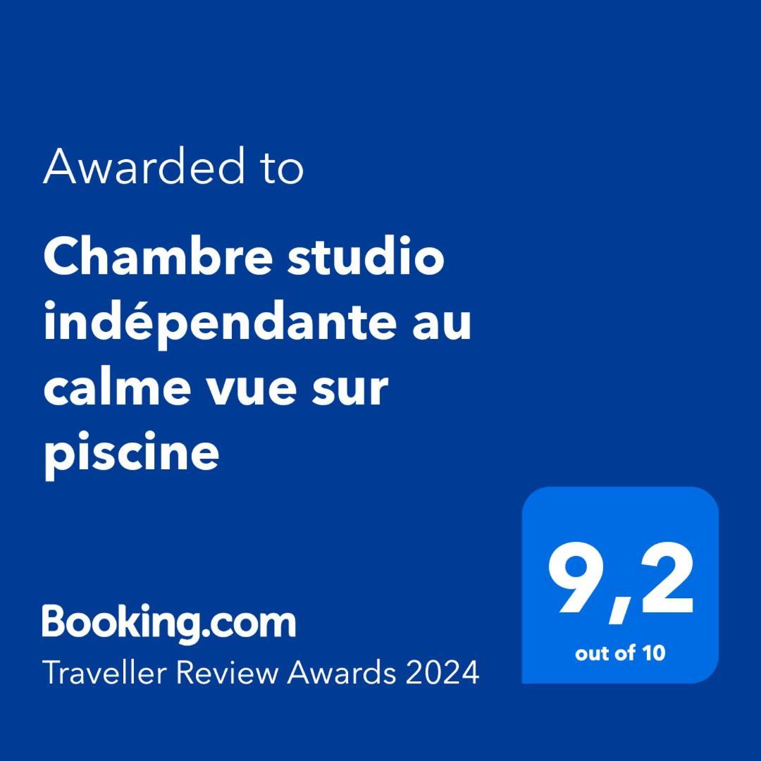 Chambre Studio Independante Au Calme Vue Sur Piscine Teyran Εξωτερικό φωτογραφία